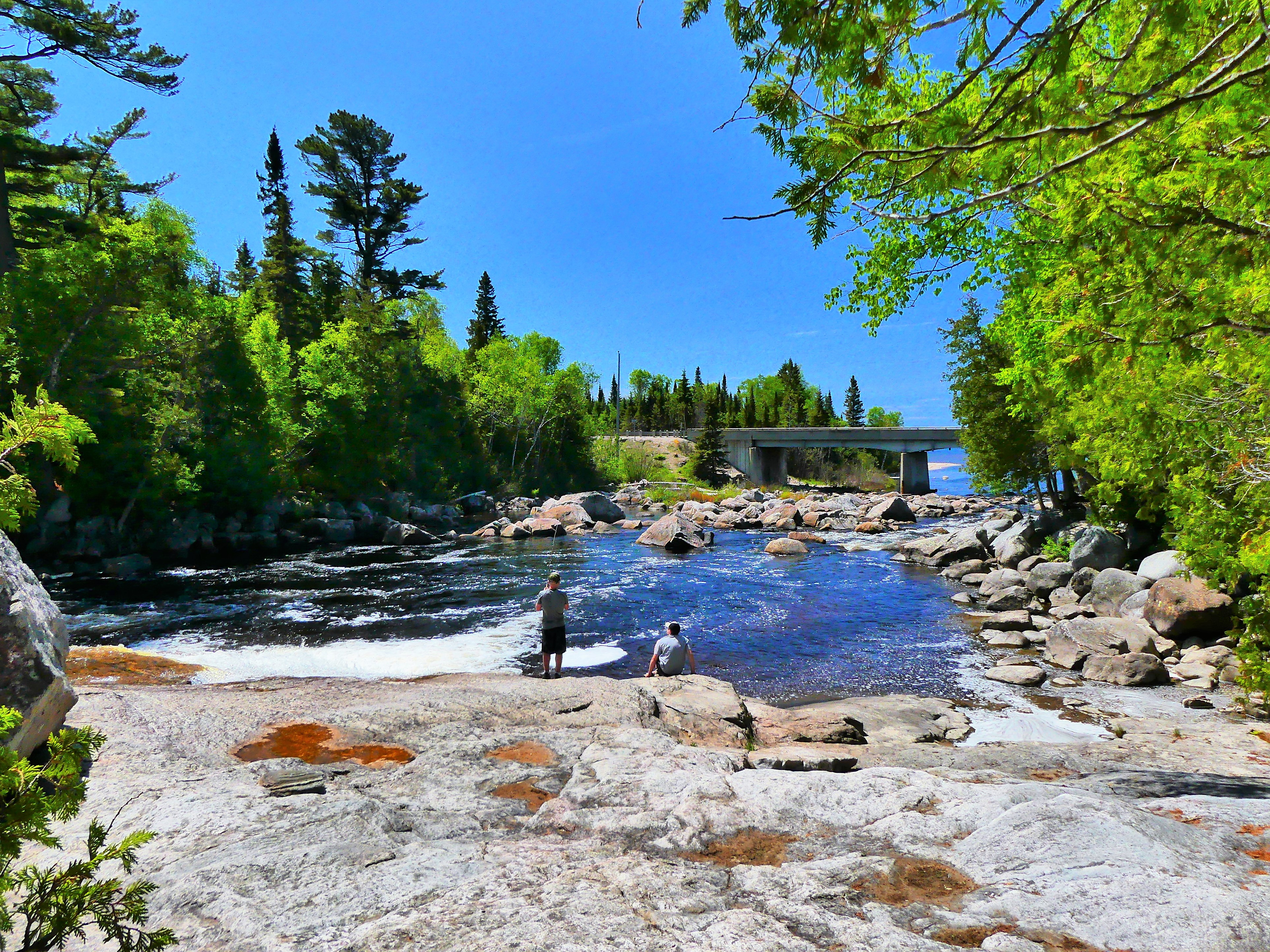 fishing from the falls.1jpg